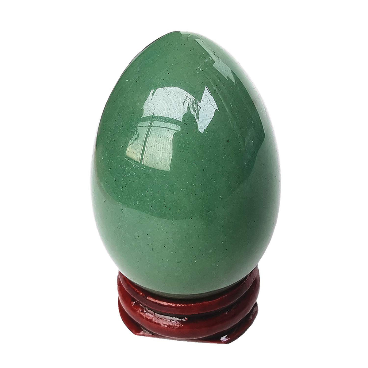 Bacatgem Green Aventurine Egg Stone for meditation and chakra balancing