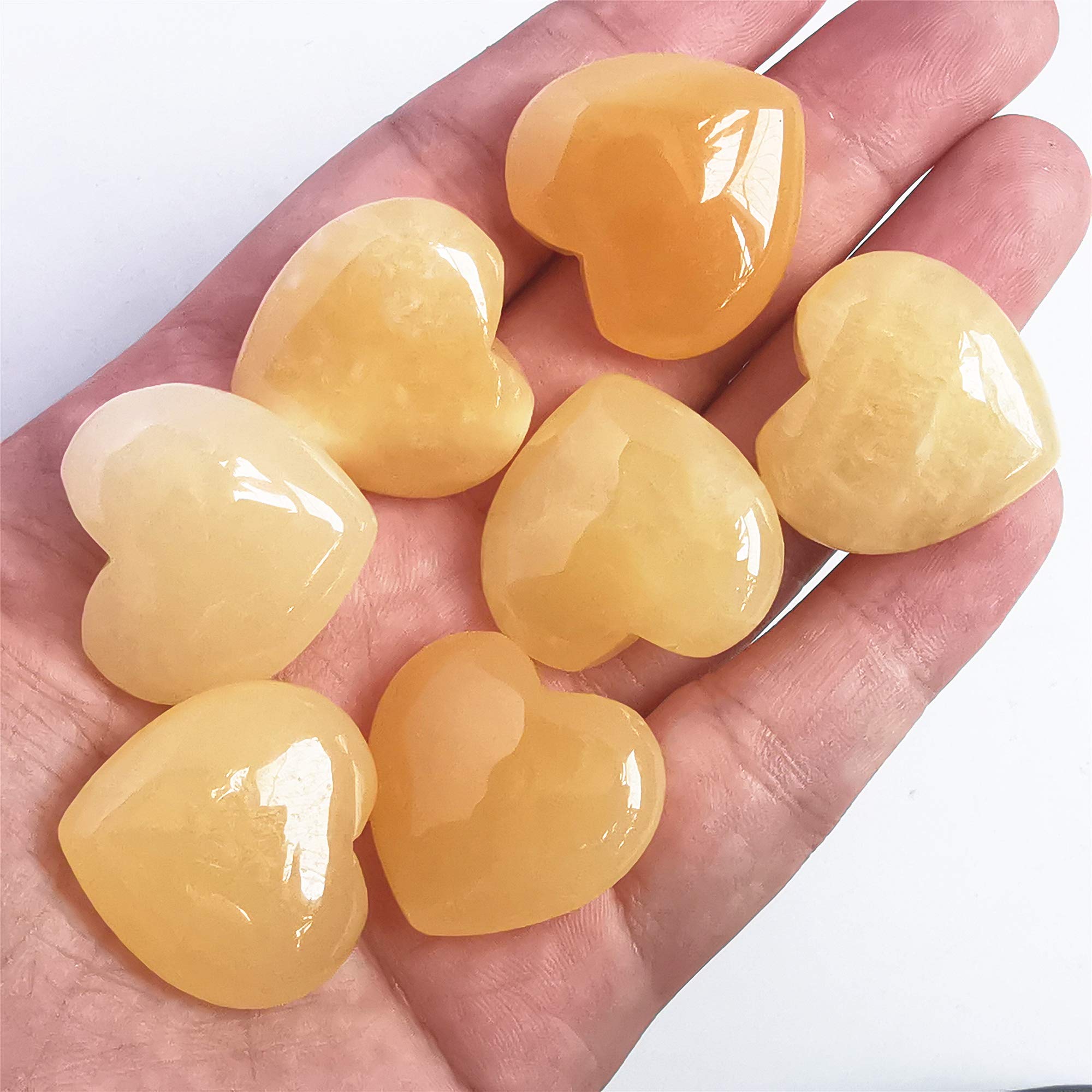 Bacatgem healing crystal palm stone for Reiki balancing and meditation