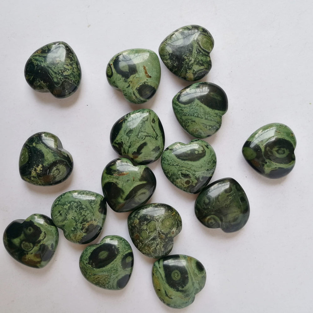 Bacatgem Kambaba Jasper heart stone, a thoughtful gift or decor piece