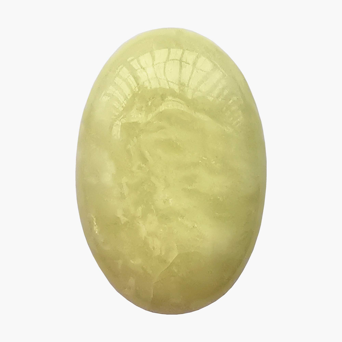 Bacatgem natural jade oval palm stone for relaxation and mindful massage therapy.