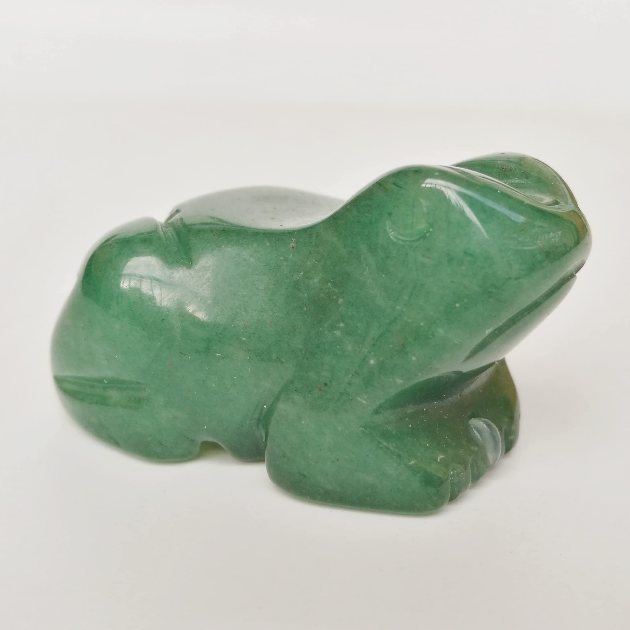 Bacatgem pocket size frog crystal fits bag or pocket for mindfulness.