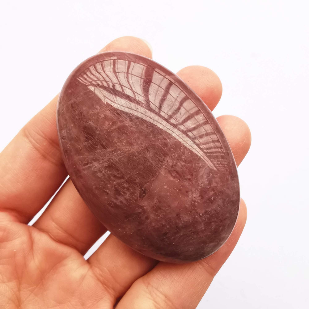 Bacatgem worry stone with smooth touch ideal for massage and anxiety relief.