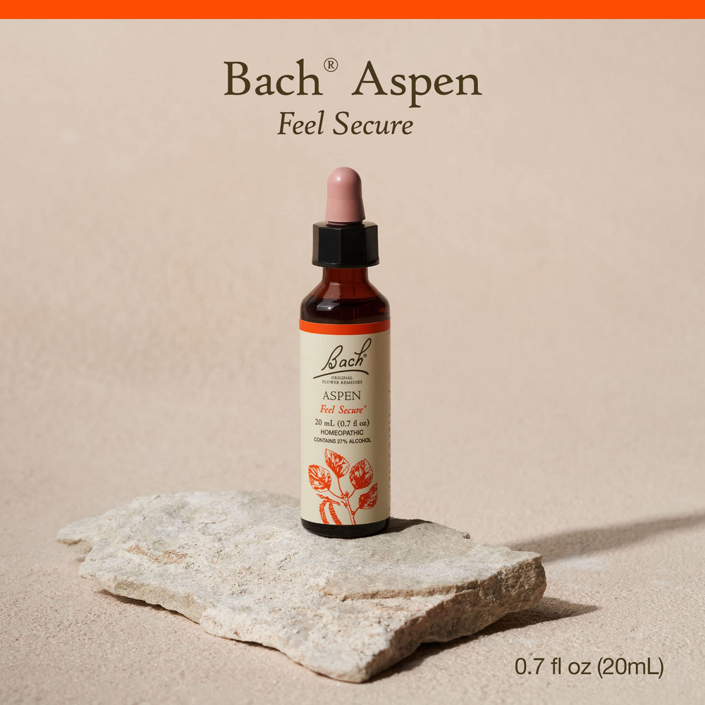 Bach Aspen dropper dispense for easy daily emotional support