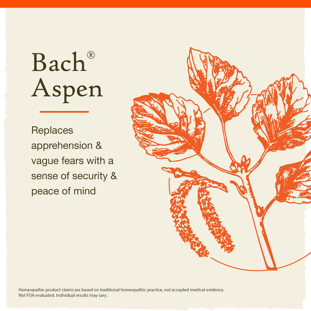 Bach Aspen front label view highlighting vegan and gluten-free formula