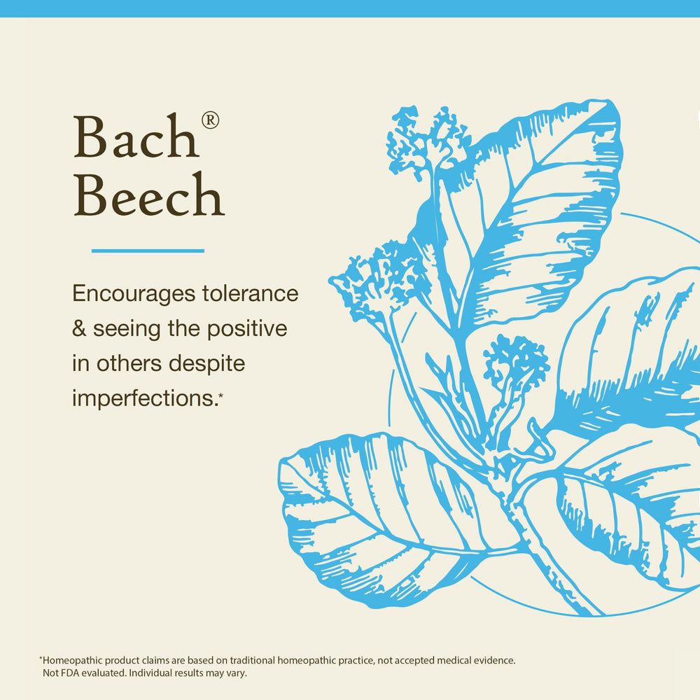 Bach Beech can be added to drinks to tailor emotional wellness.