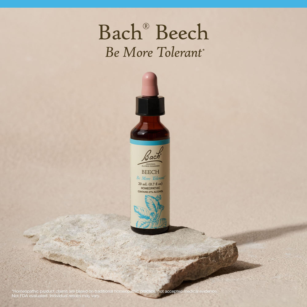 Natural, vegan ingredients in Beech remedy for clean daily wellness.