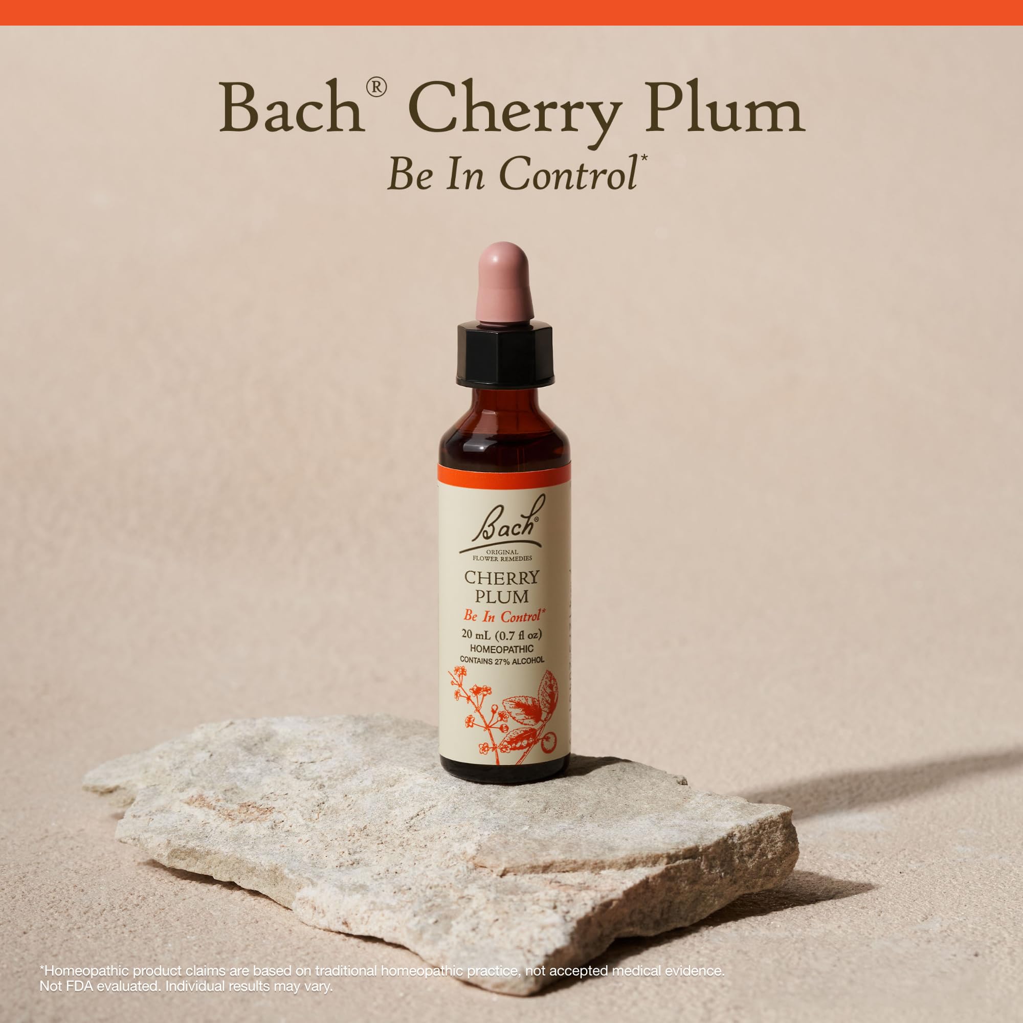 Bach Cherry Plum drops added to water for a personalized routine.