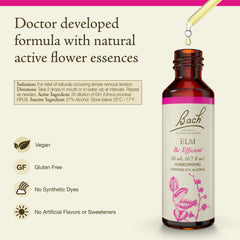 Bach Elm dropper dispense enables quick on-the-go use