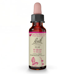 Bach Elm non-alcohol bottle close-up for balanced mood