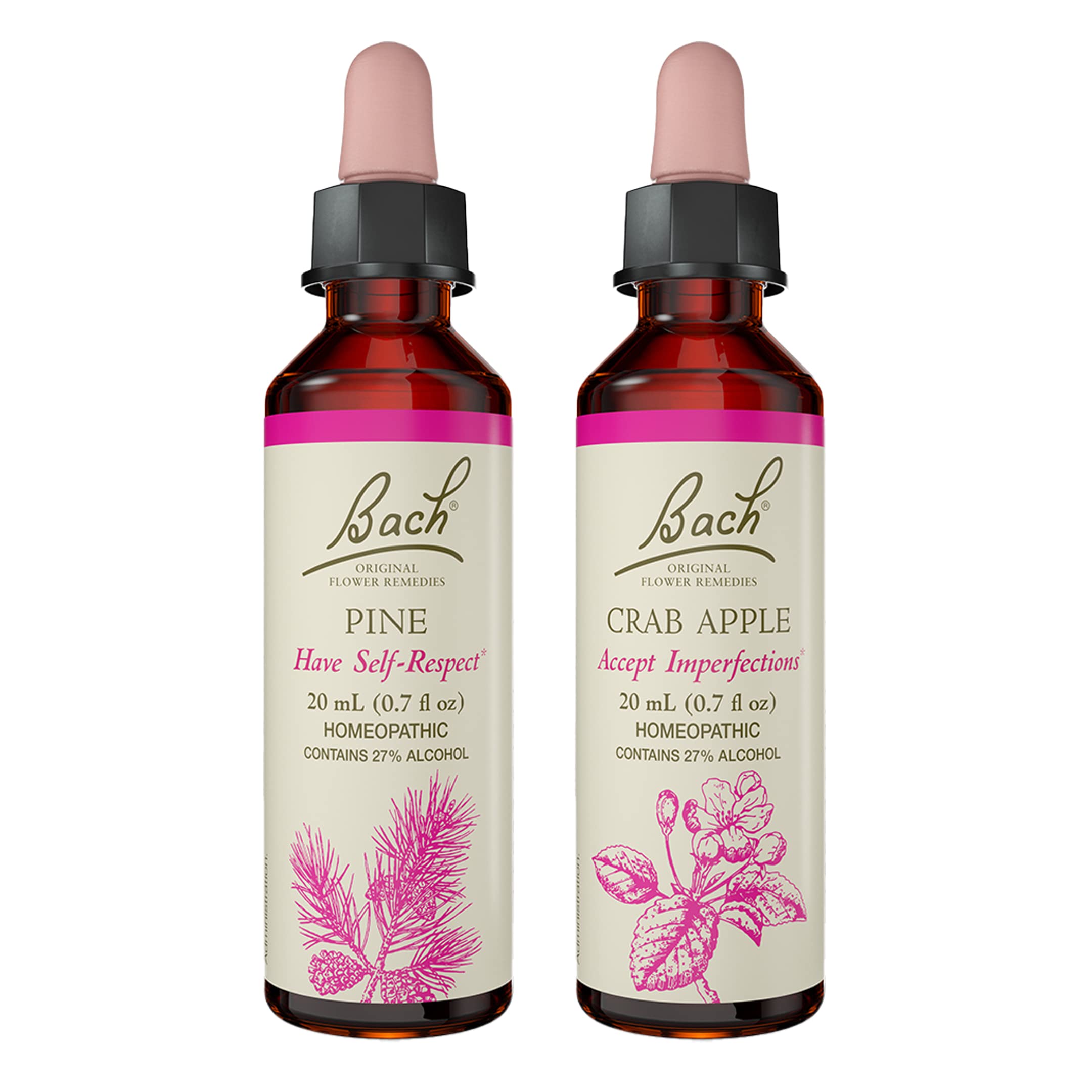 Bach Flower Remedies Crab Apple bottle for self-acceptance and balance.