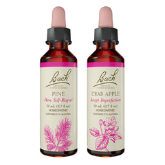 Bach Flower Remedies Crab Apple bottle for self-acceptance and balance.