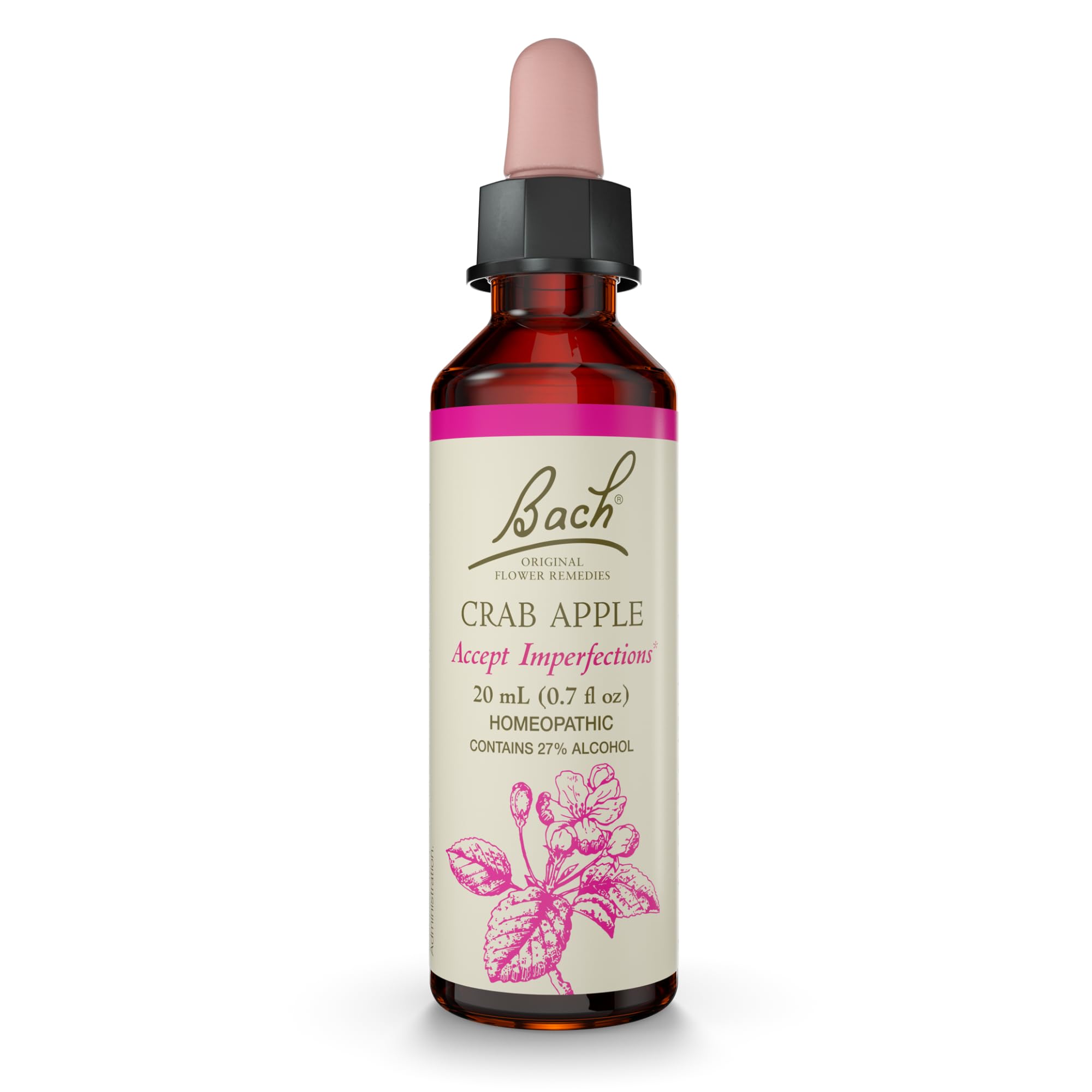Bach Crab Apple bottle with dropper for easy daily use