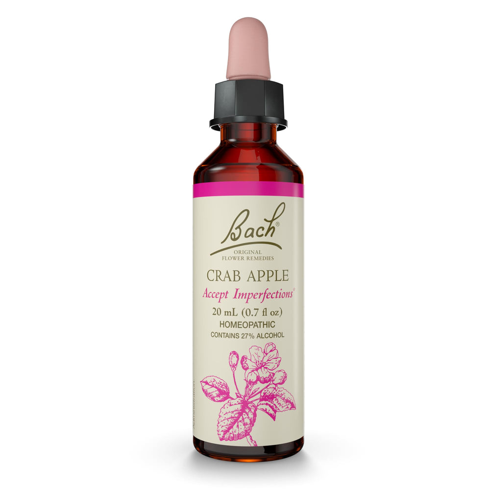 Bach Crab Apple bottle with dropper for easy daily use