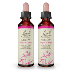 Bach Flower Remedies Willow bottle with 20 mL dropper for emotional balance.