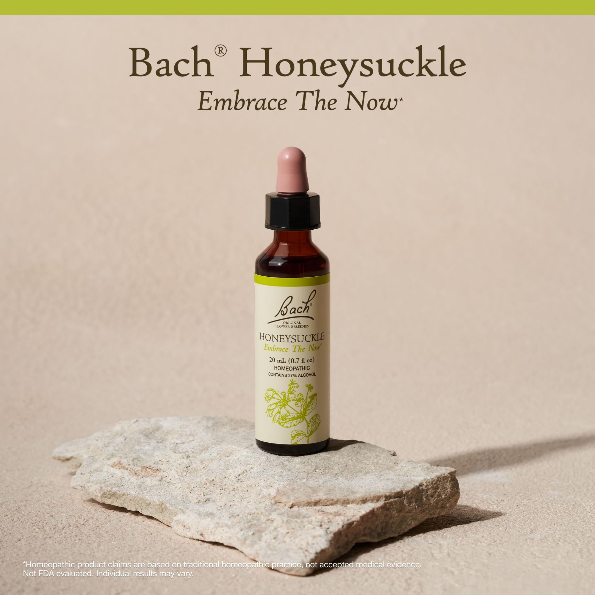 Bach Honeysuckle Remedy drops used under the tongue in daily routine