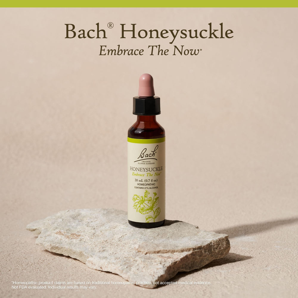 Bach Honeysuckle Remedy drops used under the tongue in daily routine