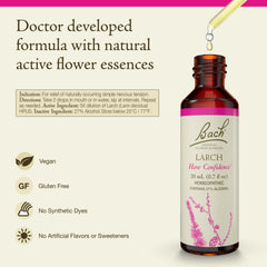 Bach Larch dropper in use to encourage new experiences.