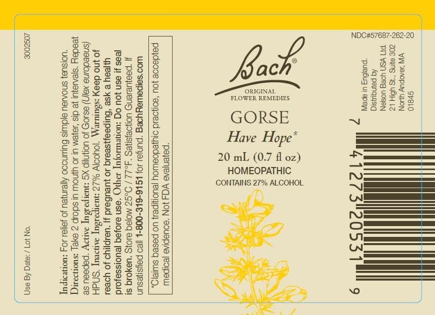 Bach Original Flower Remedies Gorse bottle helps renew faith and hope