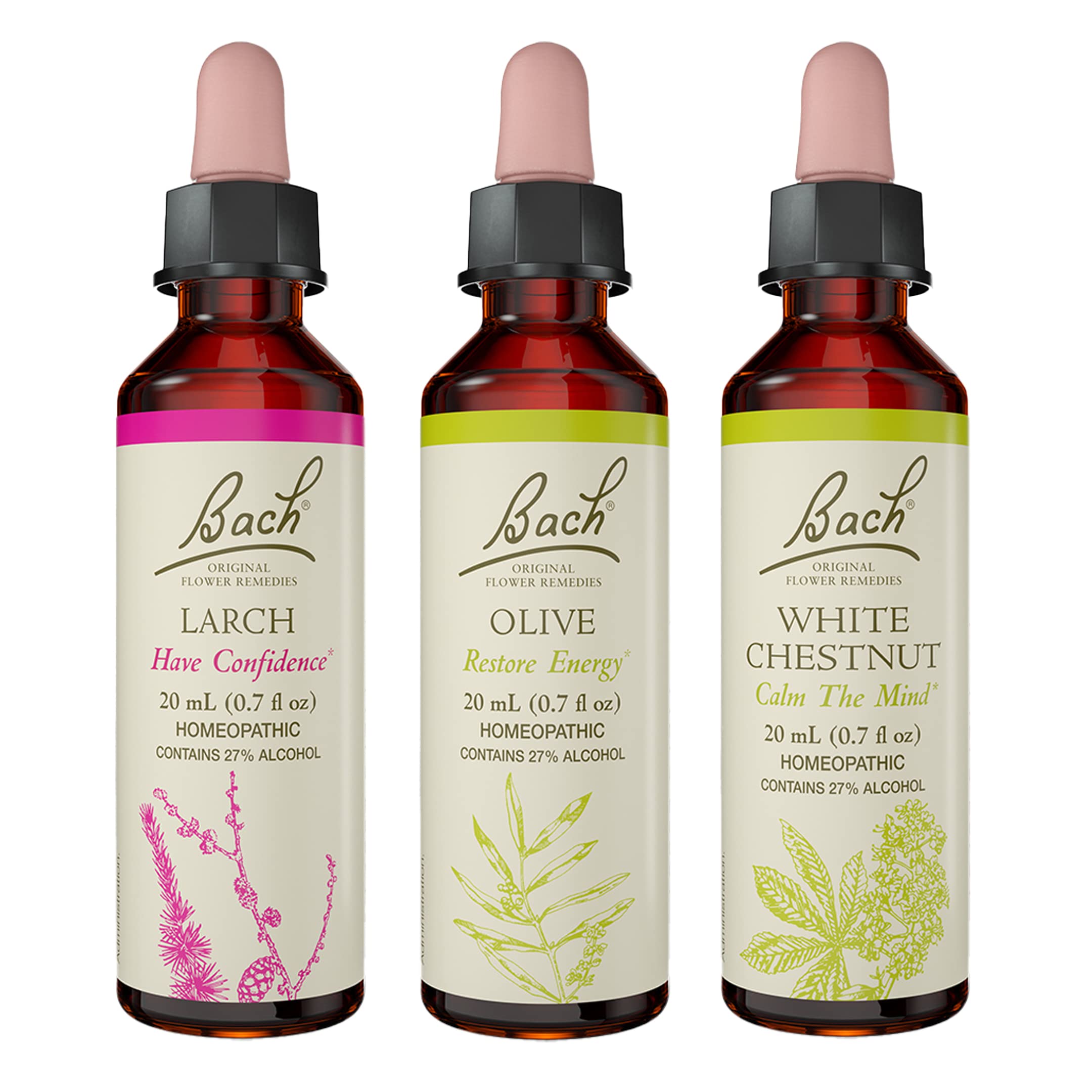 Bach Original Flower Remedies Larch bottle boosts confidence for new challenges