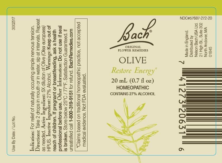 Bach Original Flower Remedies Olive bottle promotes renewed energy