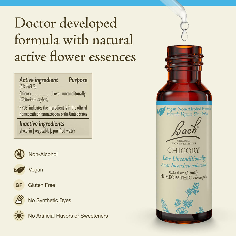 Bach Original Flower Remedies Chicory bottle in 10mL dropper