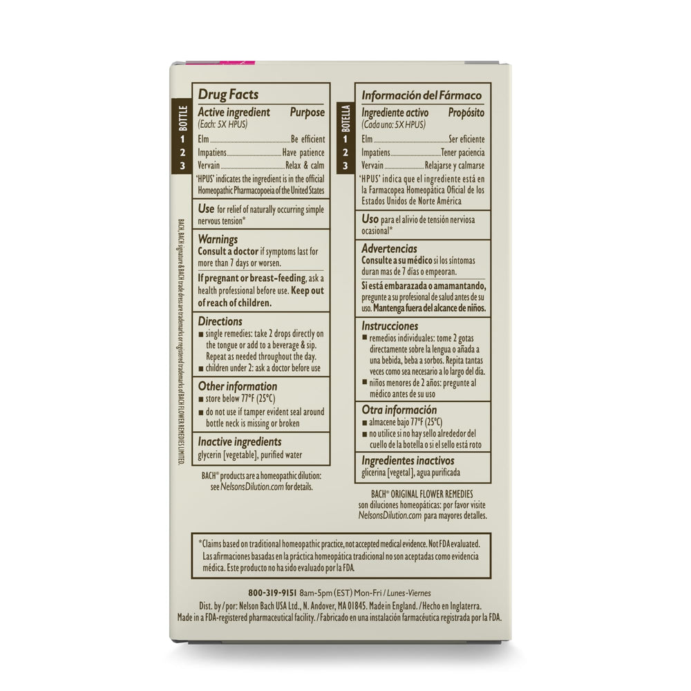 Bach Original Get It Done Trio Kit dropper demonstrates convenient 10mL doses for on-the-go routines.