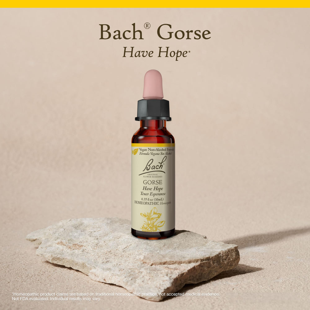 Packaging of Bach Original Flower Remedies Gorse communicates trusted heritage.