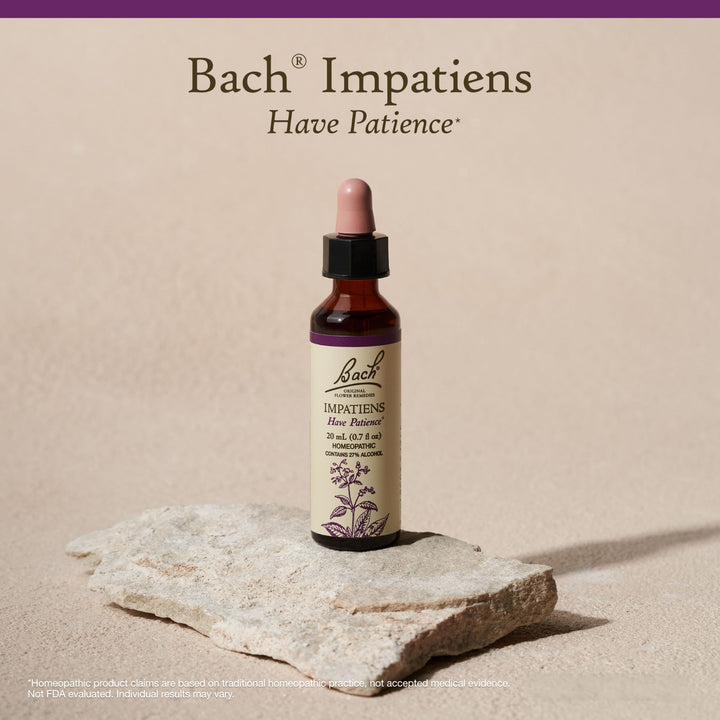 Drops from the Bach remedy ready to place under the tongue or in a drink.