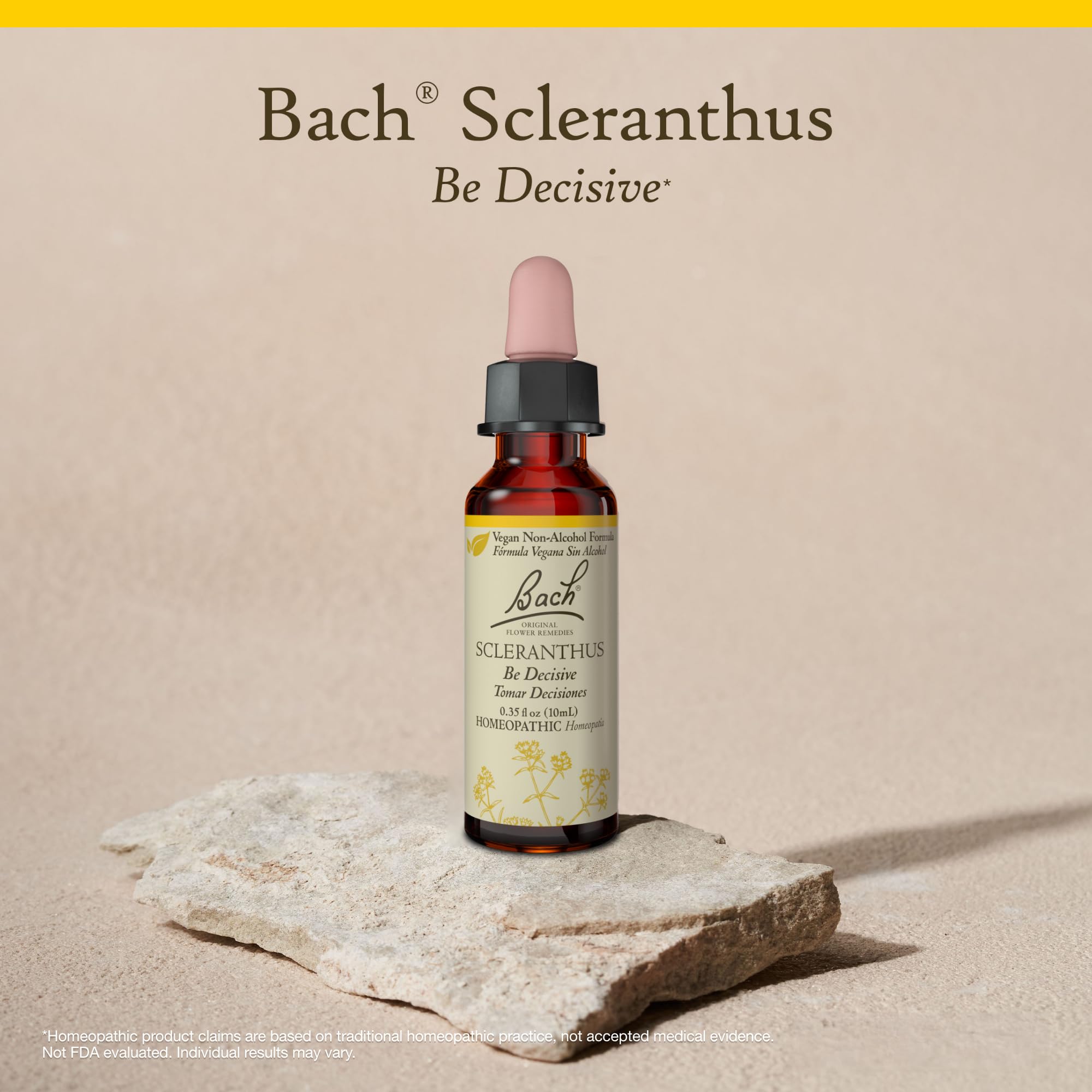 Packaging front of Bach remedies emphasizing natural emotional balance