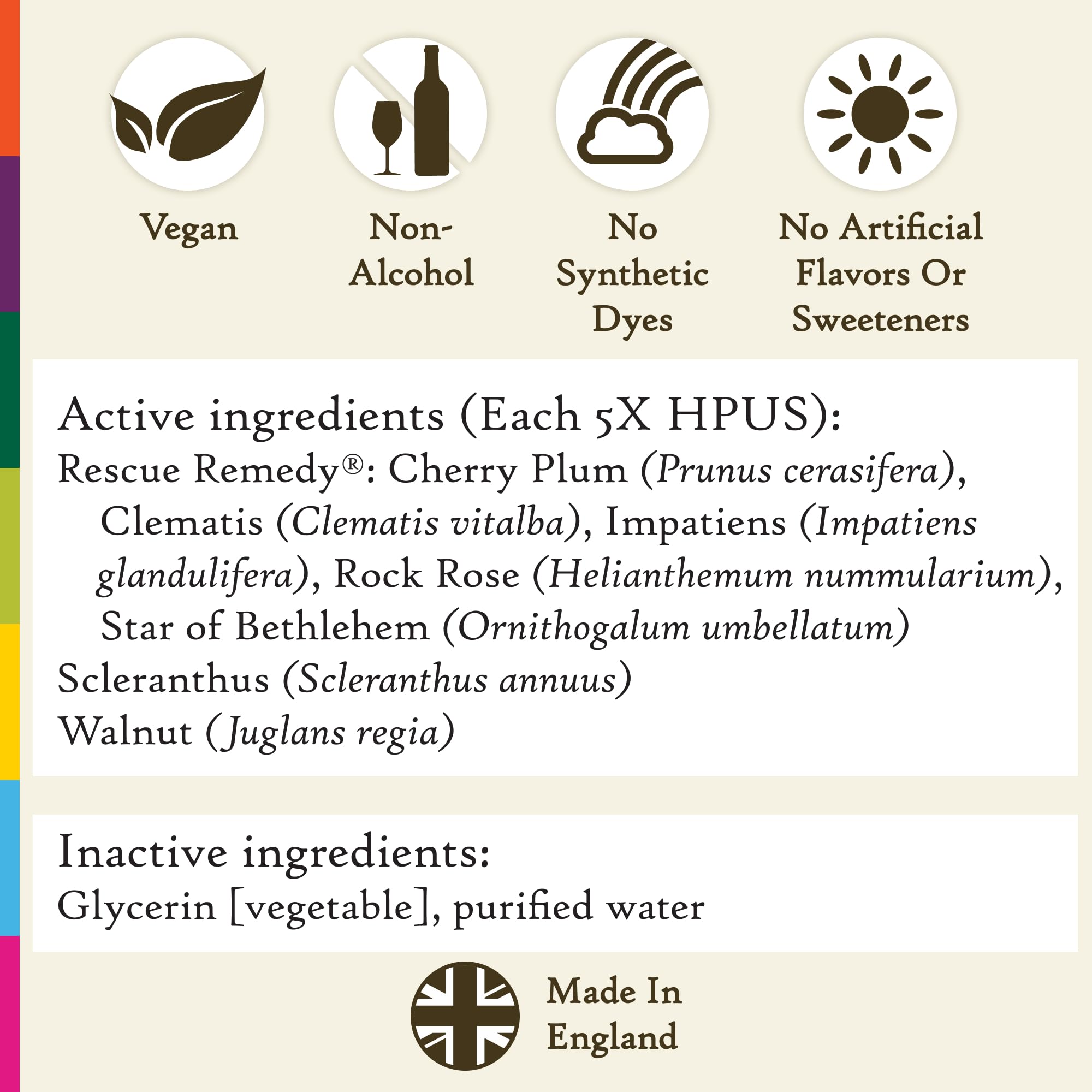 Bach Original Flower Remedies Rescue Remedy bottle for quick mood support