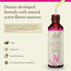 Sweet Chestnut dropper bottle ready for your daily optimism routine.