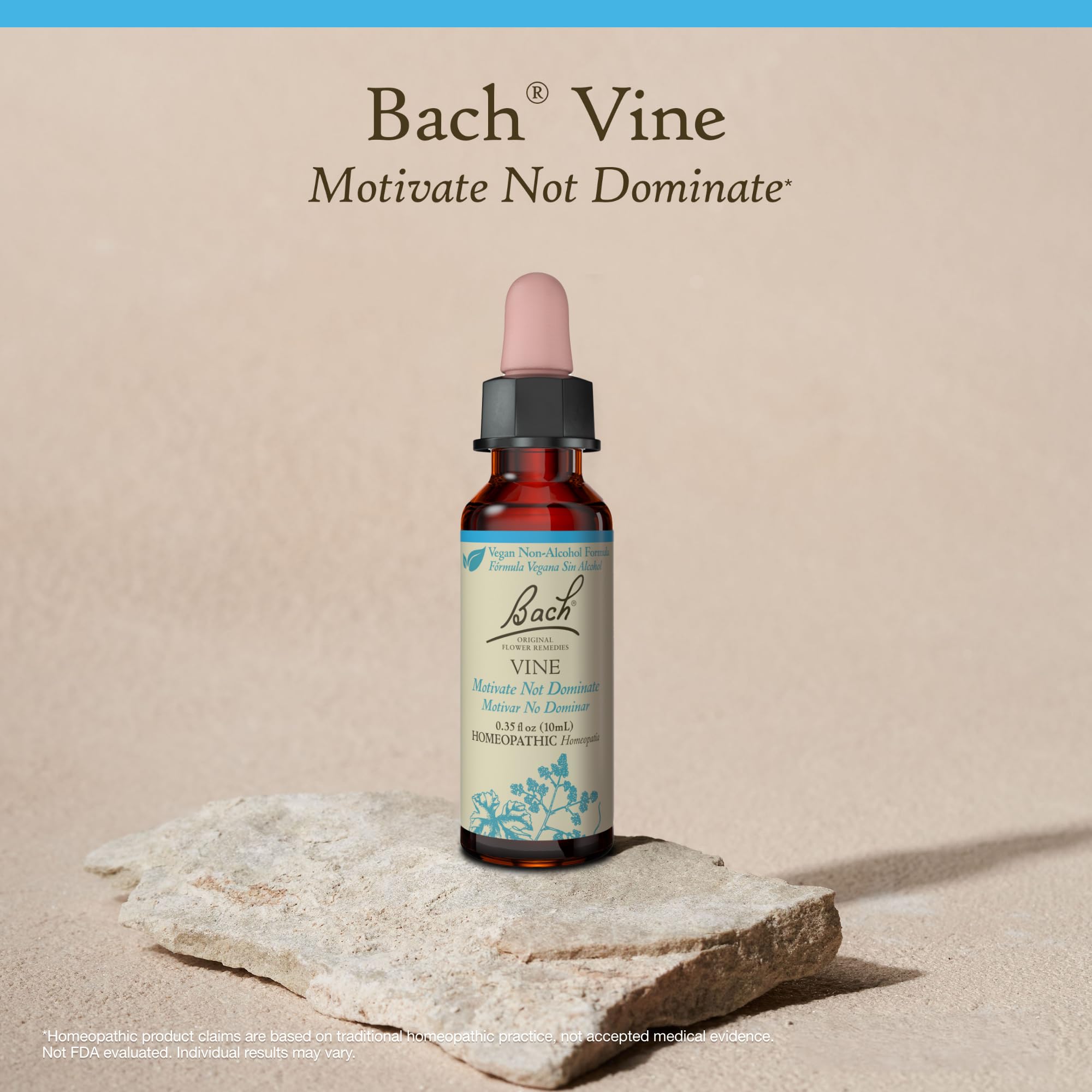 Graphic of Bach Original Flower Remedies visuals indicating clean ingredients
