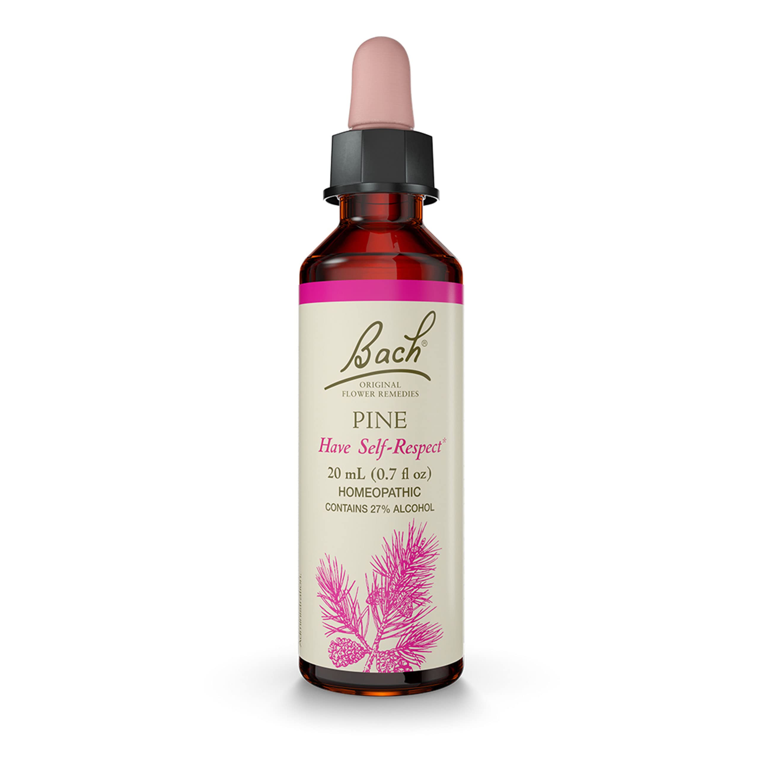 Bach Pine original bottle for self-respect and emotional balance at home
