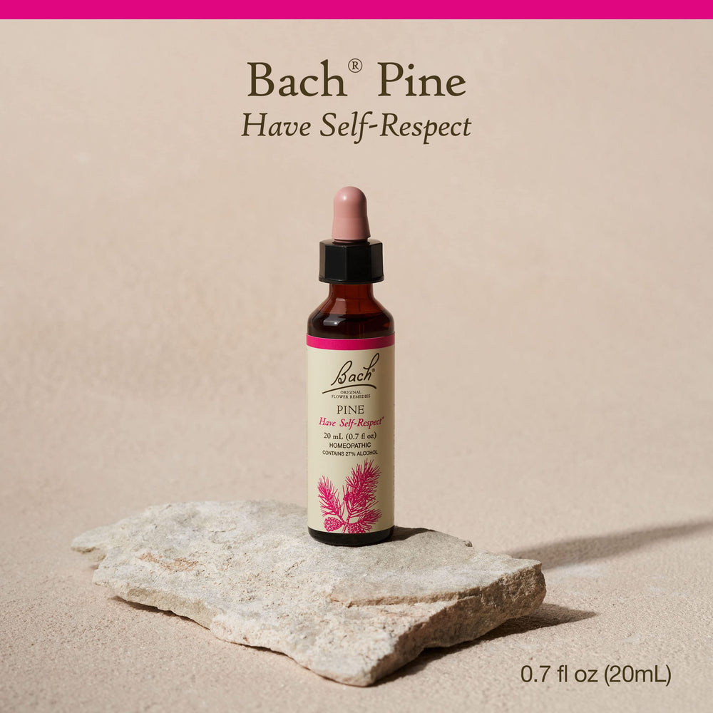 Bach Pine dropper application view showing easy daily use for mood support