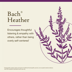 Bach Heather etiqueta del producto: información clara para selección consciente.
