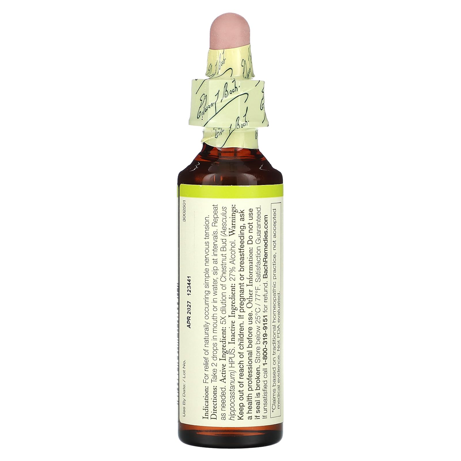 Bach Chestnut Bud frasco de 20 ml para equilibrio emocional