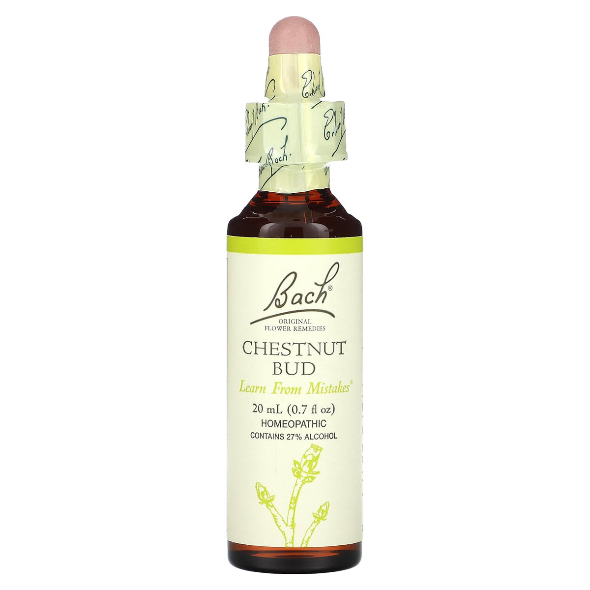 Bach Chestnut Bud con gotero para apoyar aprendizaje emocional diario