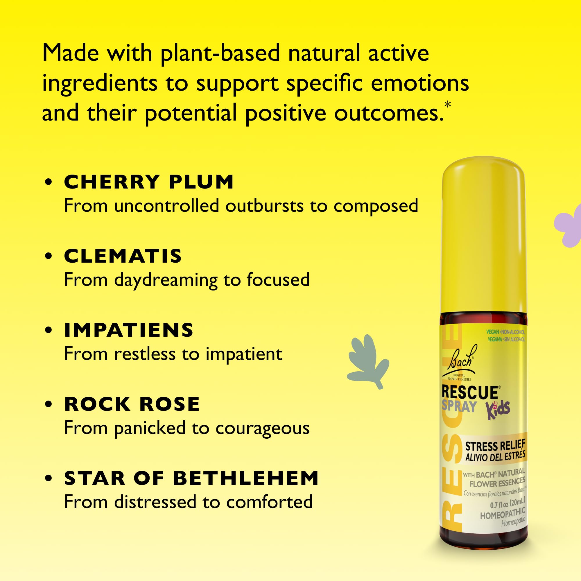 Bach RESCUE Kids Spray supports a quick, fuss-free routine