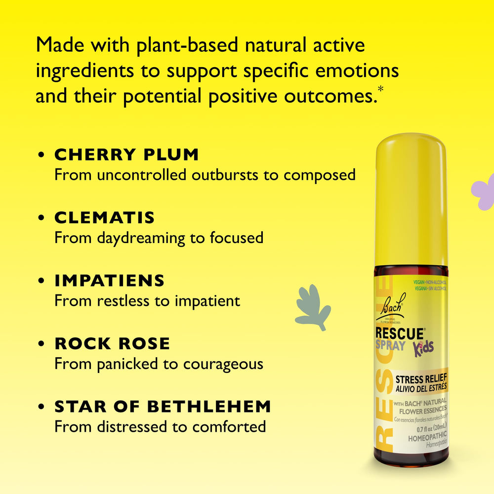Bach RESCUE Kids Spray supports a quick, fuss-free routine