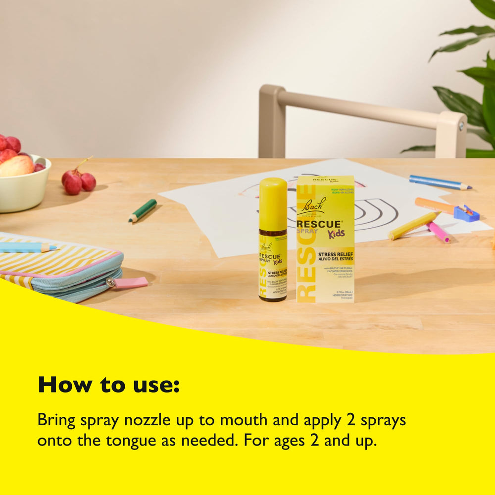 Bach RESCUE Kids Spray gentle formula for peace of mind