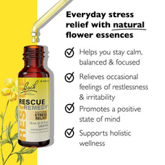 Original Rescue Remedy blend in a 10 mL bottle for on-the-go calm.