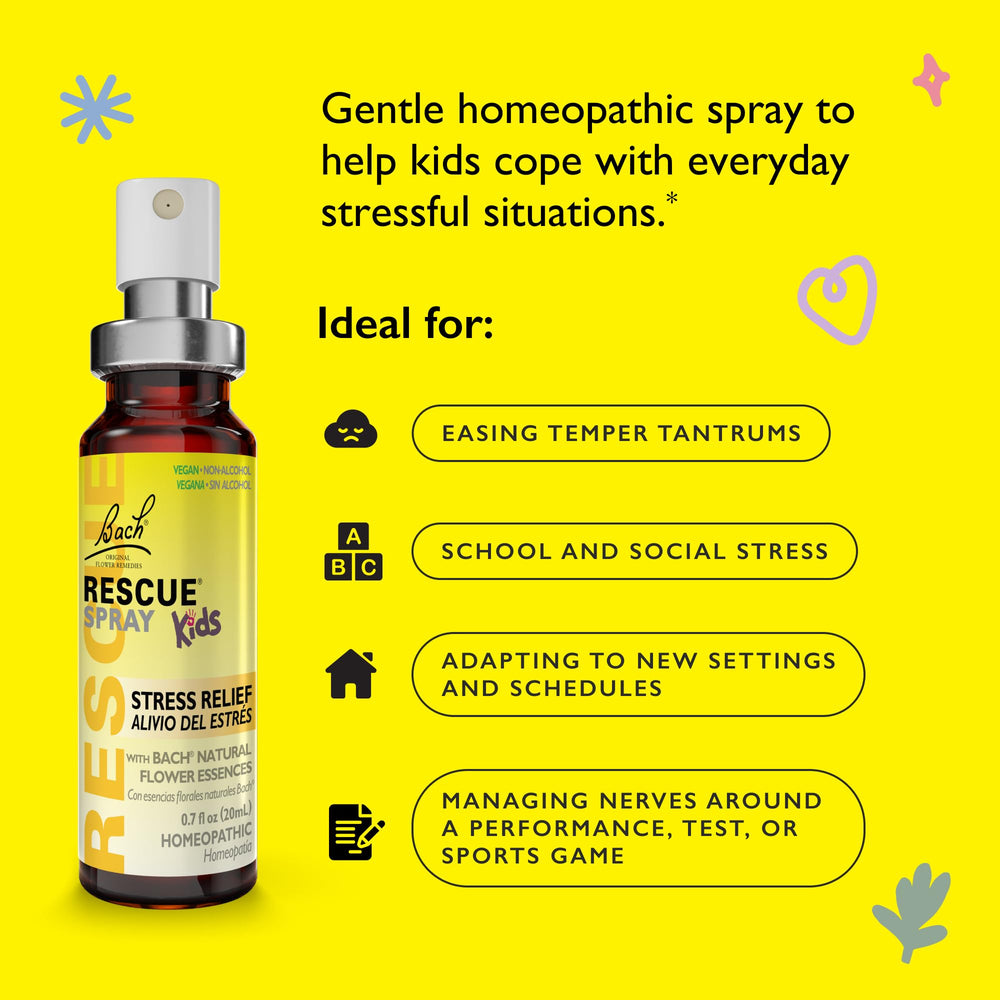 Bach RESCUE Remedy Flower Essences promote gentle daily calm