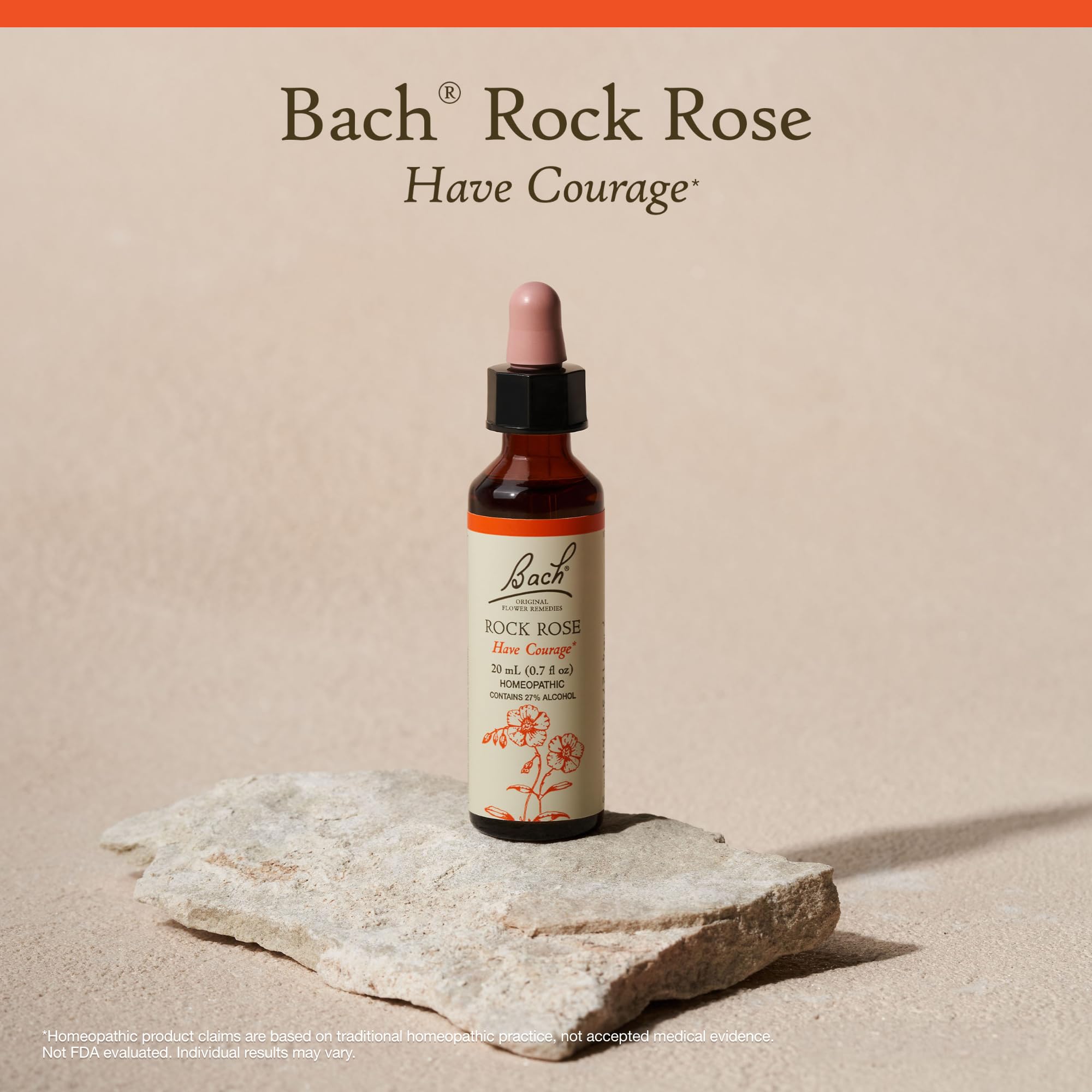 Bach Rock Rose courage daily use supports moments of panic
