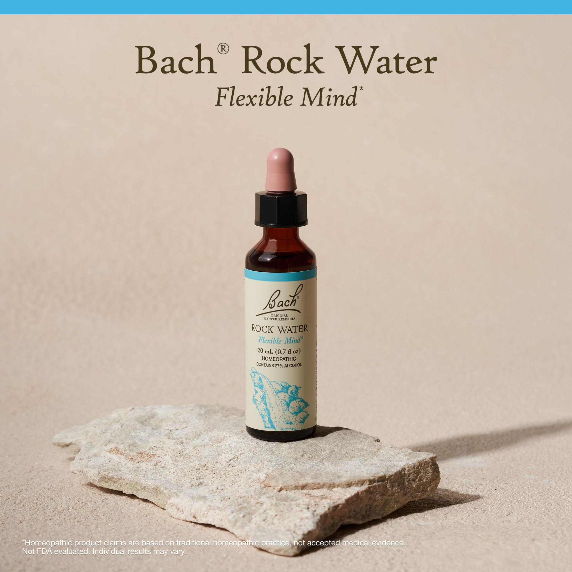 Bach Rock Water dosage in beverage promotes adaptable routines.