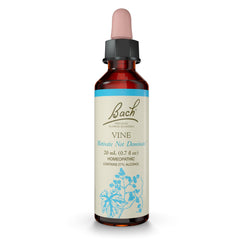 Bach Vine bottle dropper for emotional balance and confident expression