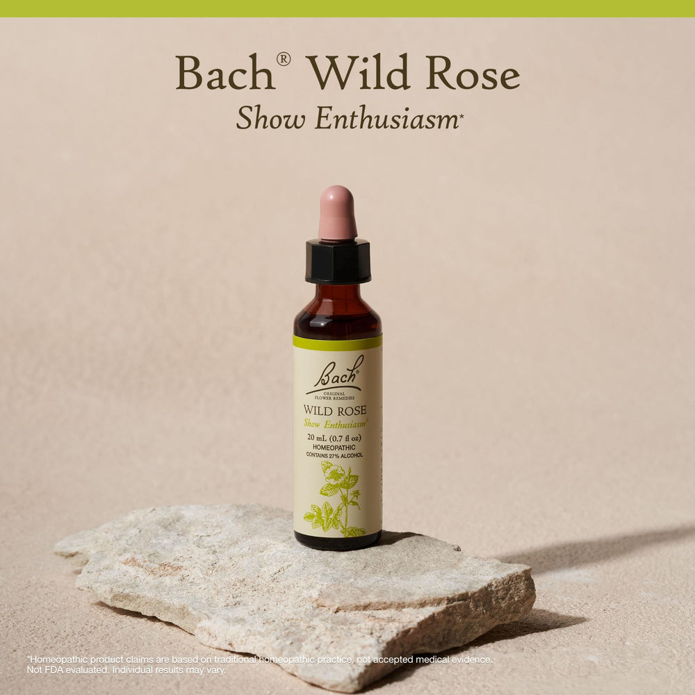 Bach Wild Rose daily-use visual shows convenient mood support.