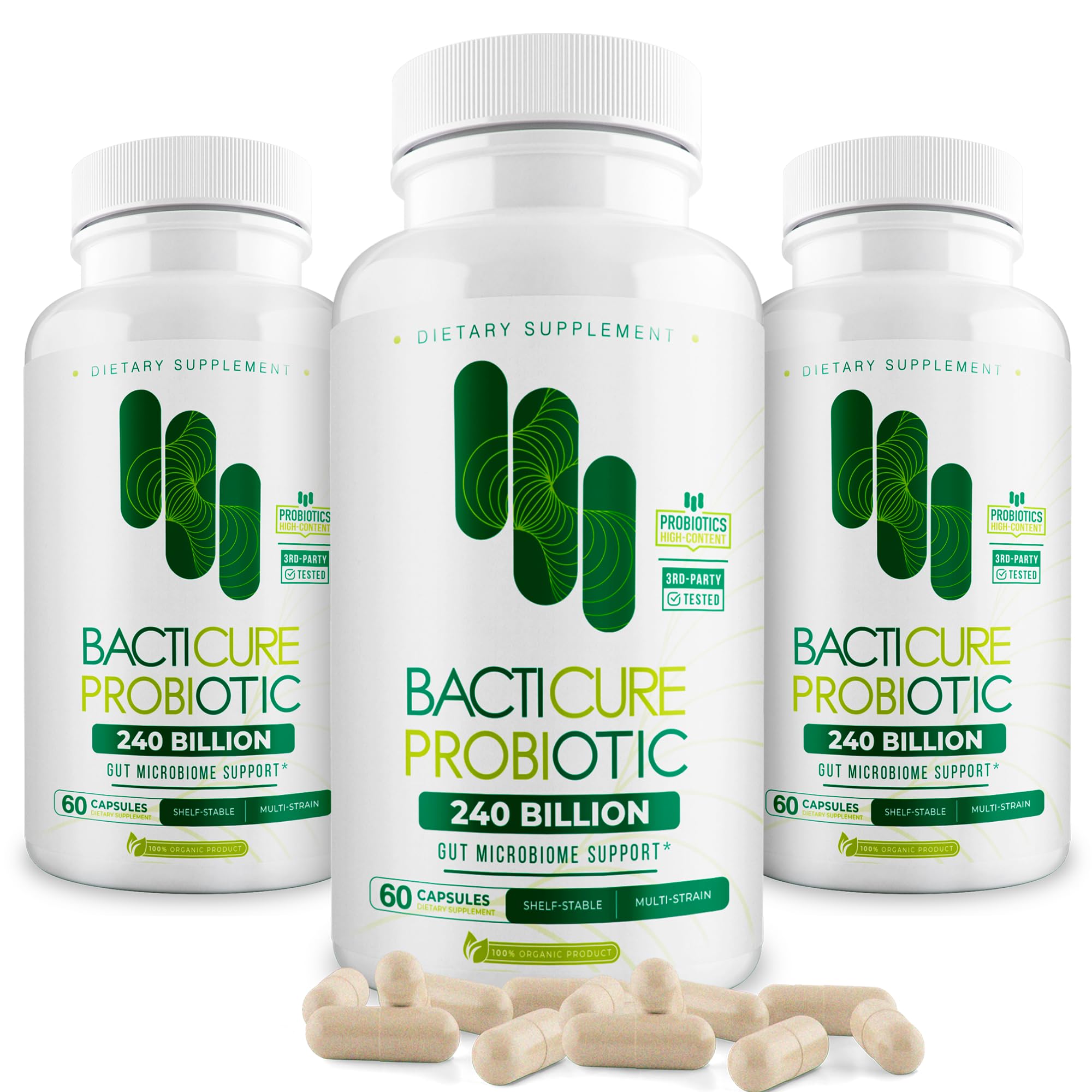 BACTERIUM PLUS Bacticure probiotic bottle supporting daily gut health