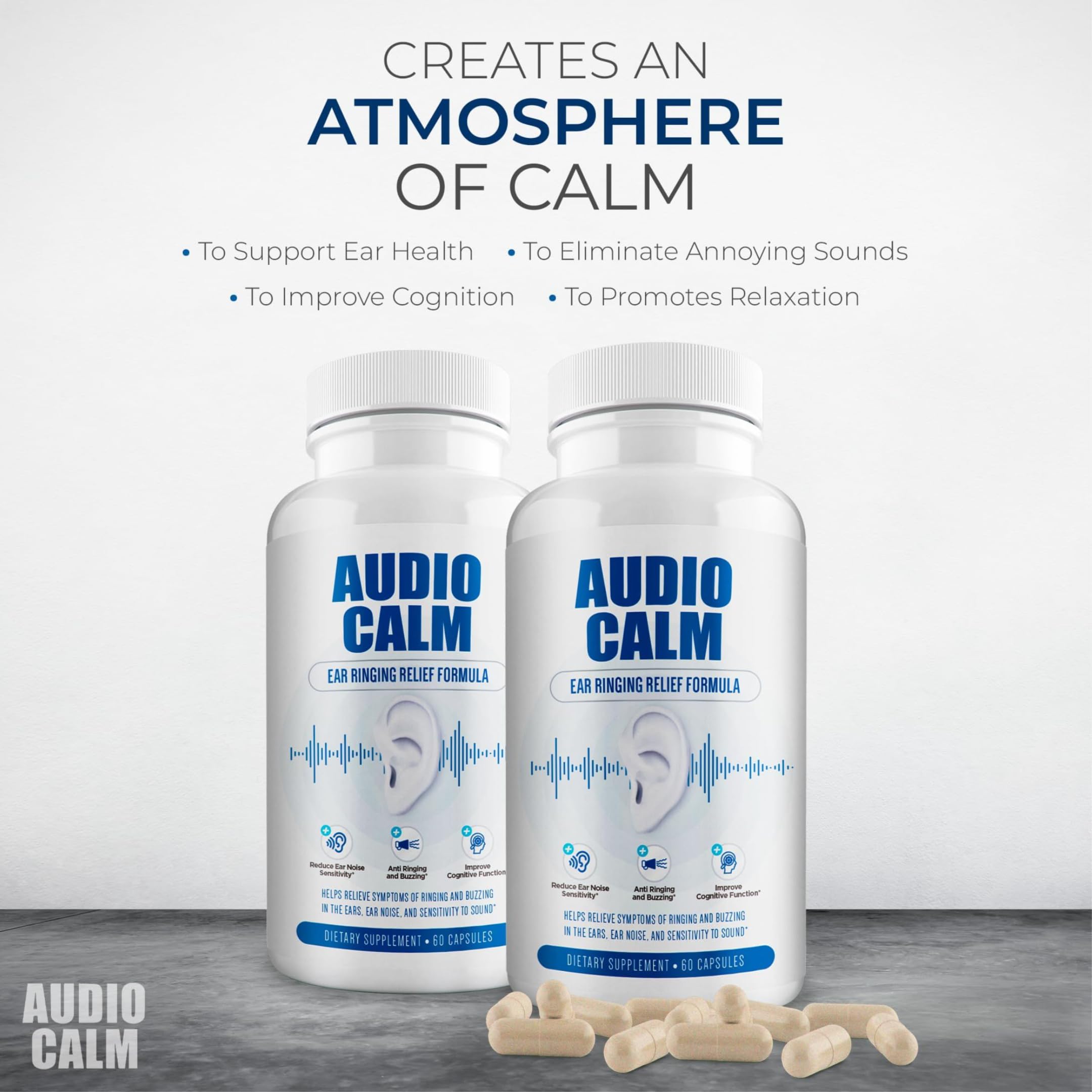 BACTICURE Audio Calm pour - easy daily intake for consistent routine