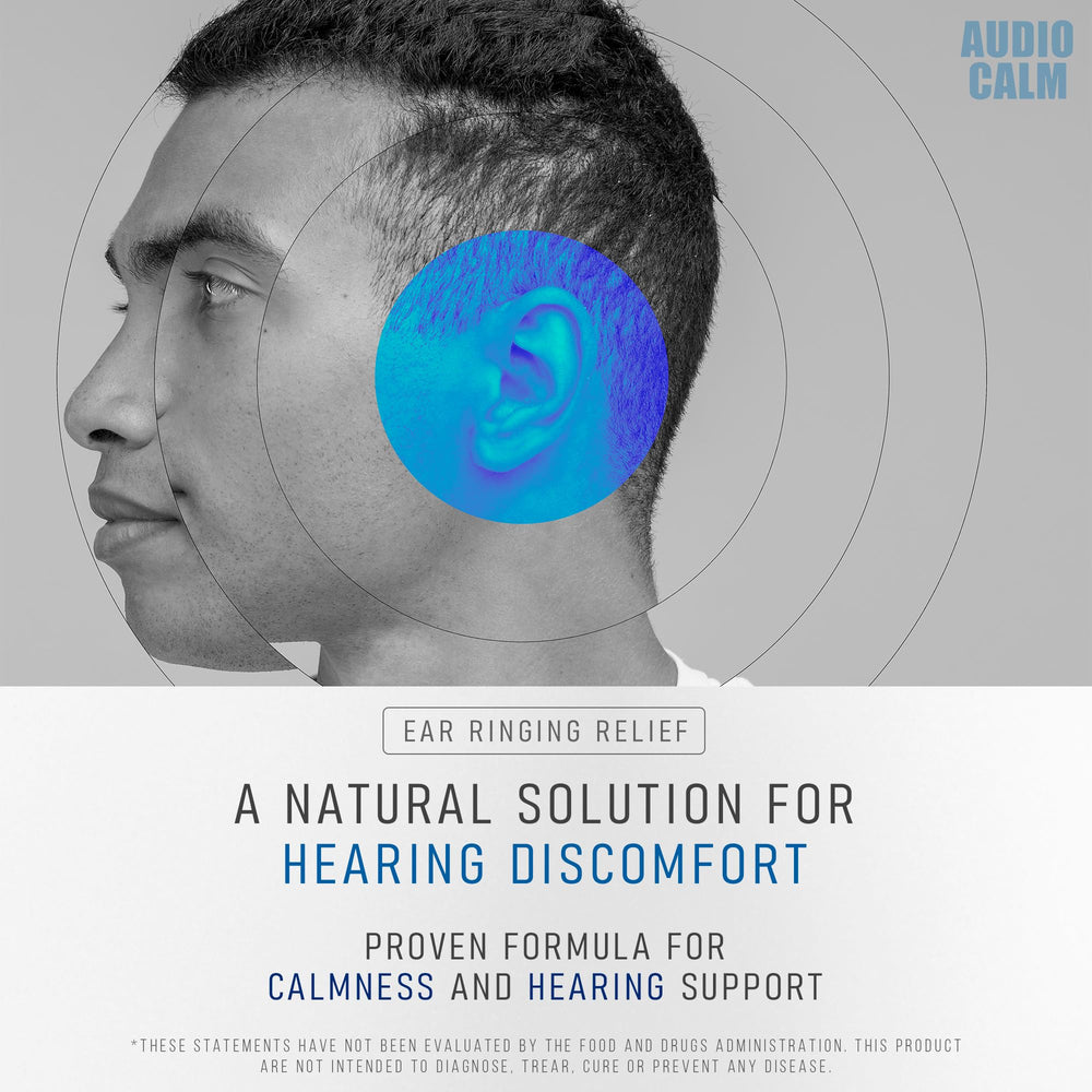 BACTICURE Audio Calm capsules on a clean surface suggest purity and trust.