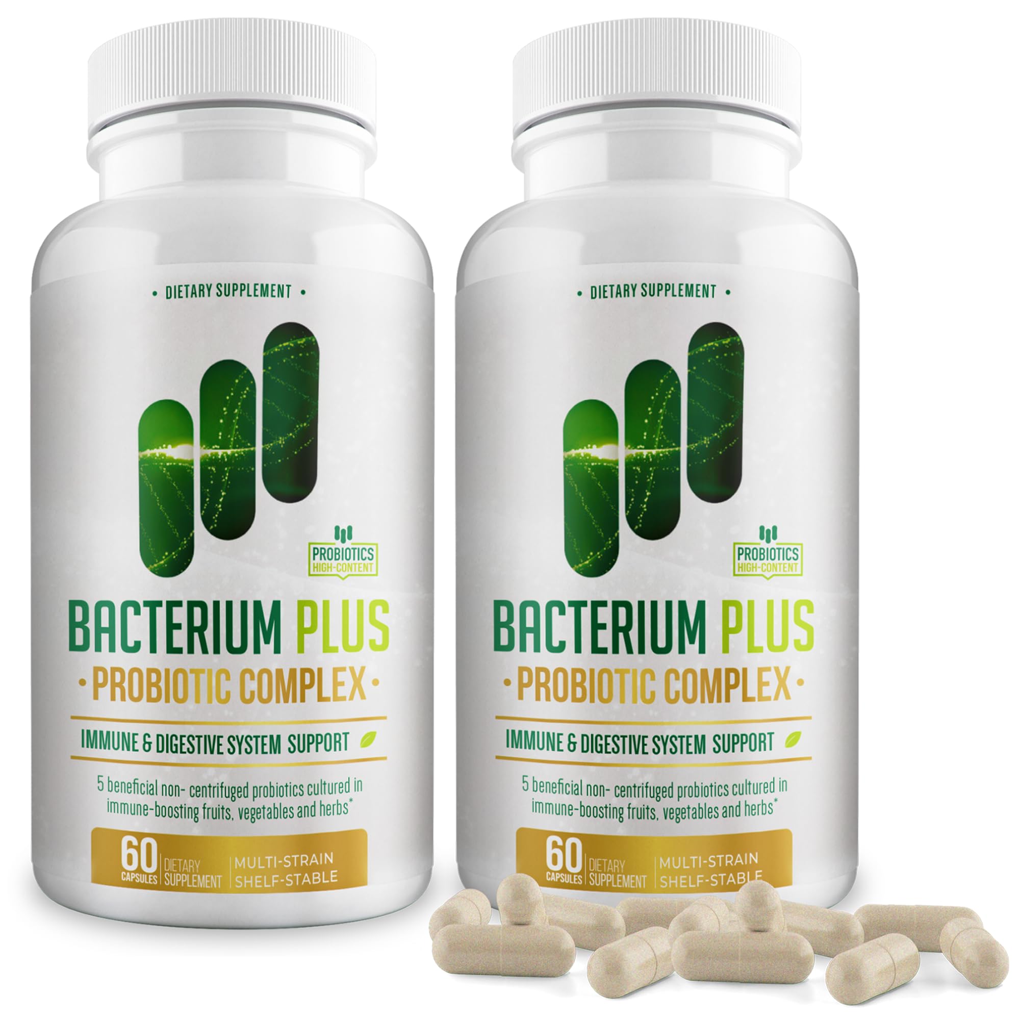 BACTICURE Bacterium Plus bottle for daily digestive balance
